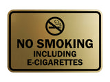 Signs ByLITA Classic Framed No Smoking Including E-Cigarettes Sign