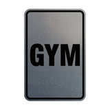 Portrait Round Gym Sign