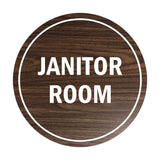 Signs ByLITA Circle Janitor Room Sign