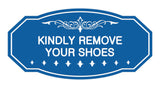 Victorian Kindly Remove Your Shoes Sign