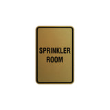 Portrait Round Sprinkler Room Sign