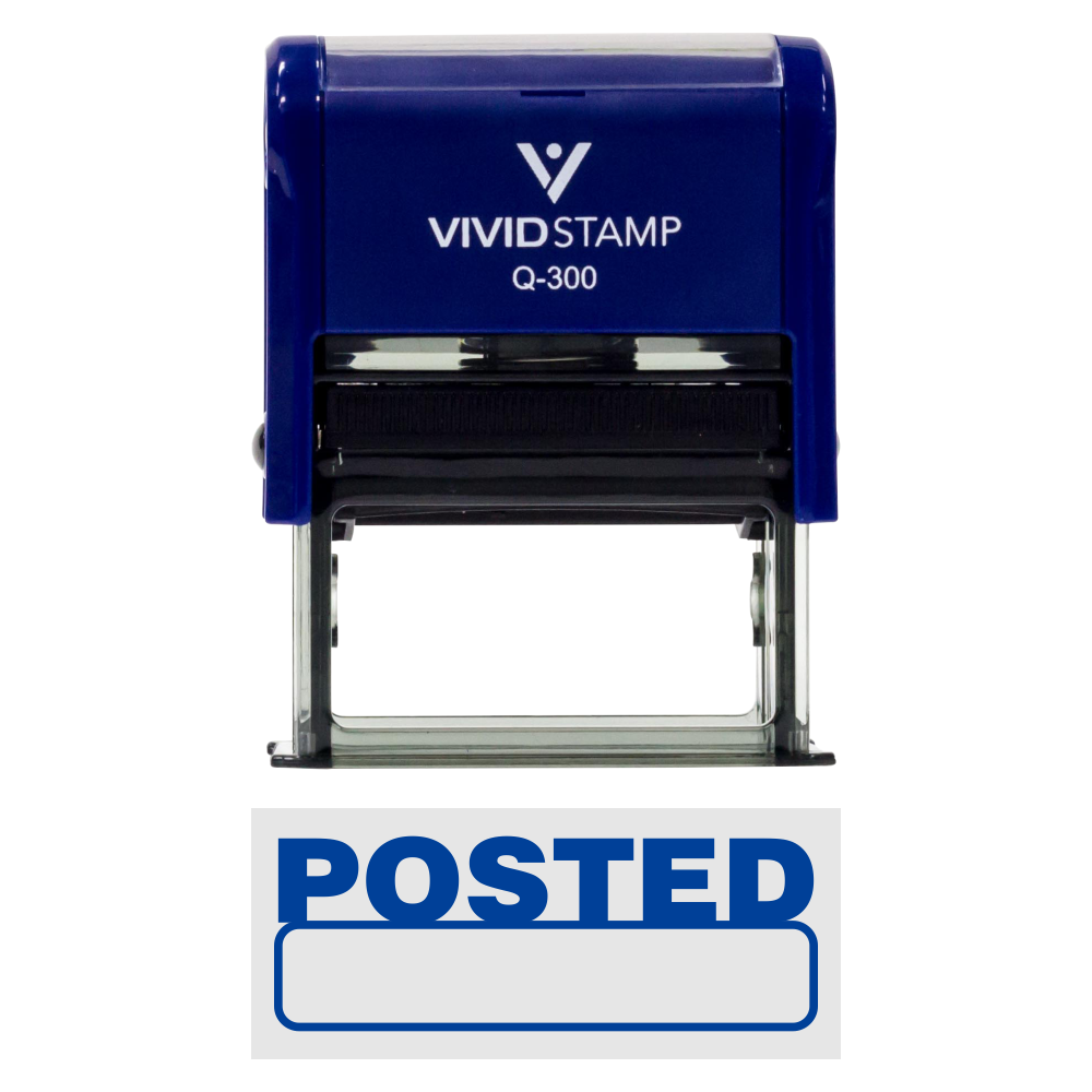 Basic POSTED Self-Inking Office Rubber Stamp