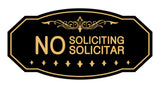 Signs ByLITA Victorian No Soliciting No Solicitar Sign