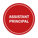Signs ByLITA Circle Assistant Principal Sign