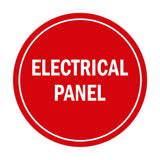 Signs ByLITA Circle Electrical Panel Sign