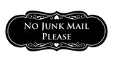 Signs ByLITA Designer No Junk Mail Please Sign