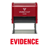 EVIDENCE Self Inking Rubber Stamp