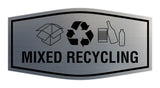 Fancy Mixed Recycling Wall or Door Sign