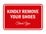 Signs ByLITA Classic Framed Kindly Remove Your Shoes