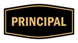 Signs ByLITA Fancy Principal Sign with Adhesive Tape, Mounts On Any Surface, Weather Resistant, Indoor/Outdoor Use