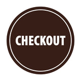 Signs ByLITA Circle Checkout Sign