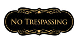 Signs ByLITA Designer No trespassing Sign