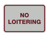 Signs ByLITA Classic Framed No Loitering