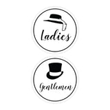 Signs ByLITA Circle Ladies and Gentlemen Sign Set