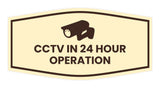 Fancy CCTV in 24 Hour Operation Wall or Door Sign
