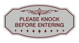 Victorian Please Knock Before Entering Sign
