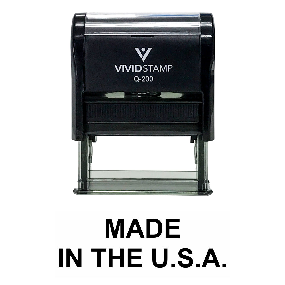 Made In The U.S.A. Self Inking Rubber Stamp