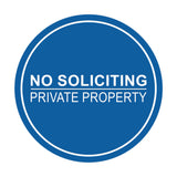Signs ByLITA Circle No Soliciting Private Property Sign