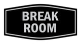 Signs ByLITA Fancy Break Room Sign with Adhesive Tape, Mounts On Any Surface, Weather Resistant, Indoor/Outdoor Use