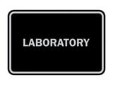 Signs ByLITA Classic Framed Laboratory Sign