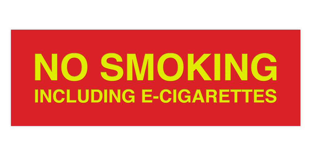 Signs ByLITA Basic No Smoking Including E-Cigarettes Sign