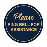 Signs ByLITA Circle Please Ring Bell For Assistance Sign