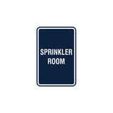 Portrait Round Sprinkler Room Sign