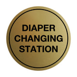 Signs ByLITA Circle Diaper Changing Station Sign