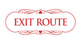 Signs ByLITA Designer Exit Route Sign