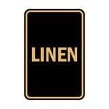 Portrait Round Linen Sign