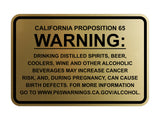 Signs ByLITA Classic Framed California Proposition 65 Sign Alcoholic Beverages