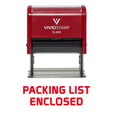 Packing List Enclosed Self Inking Rubber Stamp