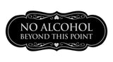 Signs ByLITA Designer No Alcohol Beyond this point Sign