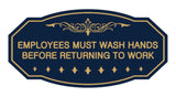 Victorian Employees Must Wash Hands Before Returning To Work Sign