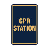 Portrait Round Cpr Station Sign