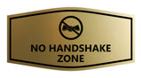 Signs ByLITA Fancy No Handshake Zone Sign