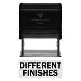 Black DIFFERENT FINISHES Self-Inking Office Rubber Stamp
