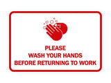 Signs ByLITA Classic Framed Please Wash Your Hands Sign