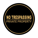 Signs ByLITA Circle No Trespassing Private Property Sign