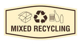 Fancy Mixed Recycling Wall or Door Sign