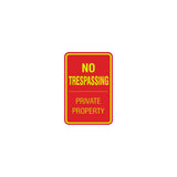 Signs ByLITA Portrait Round no trespassing private property Sign