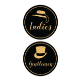 Signs ByLITA Circle Ladies and Gentlemen Sign Set