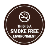 Signs ByLITA Circle This Is A Smoke Free Environment Sign