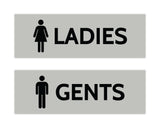 Signs ByLITA Basic Ladies and Gents Sign Set
