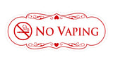Signs ByLITA Designer No Vaping Sign