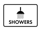 Classic Framed Showers Wall or Door Sign
