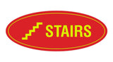 Oval Stairs Sign