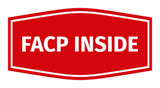 Signs ByLITA Fancy FACP Inside Sign with Adhesive Tape, Mounts On Any Surface, Weather Resistant, Indoor/Outdoor Use