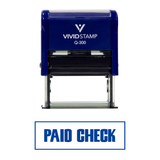 Paid Check Self-Inking Office Rubber Stamp
