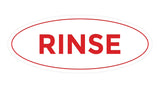 Oval Rinse Sign